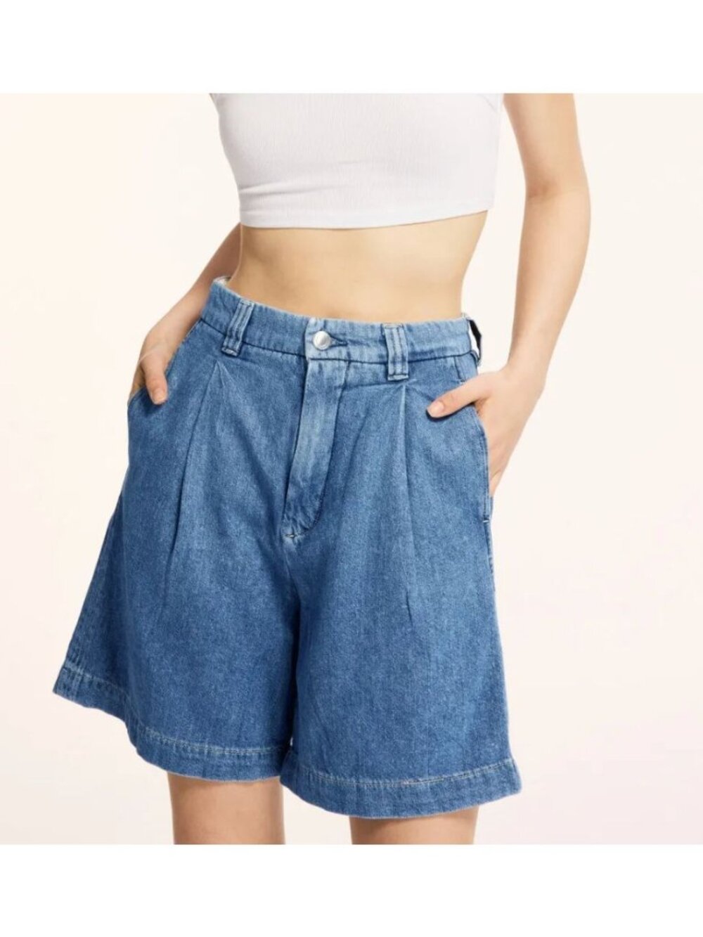 DL1961 Hepburn Pleated 7" Short Great Falls Size 24